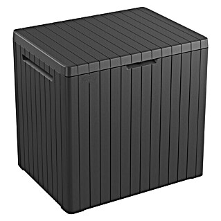 Keter Gartenbox City Box (L x B x H: 44 x 57,8 x 55 cm, Kunststoff, Anthrazit)