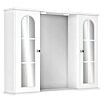 Riva LED-Spiegelschrank (B x H: 82 x 63,4 cm, Mit Beleuchtung, Spanplatte, Weiß)