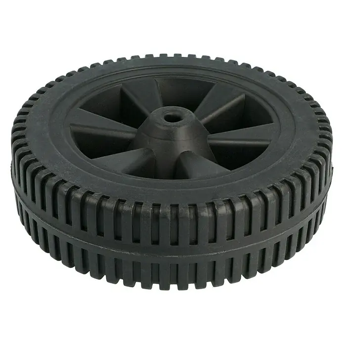 Ersatzrad - Passend für: Kingstone Kugelgrill Bullet 57 - Schwarzes Rad mit Felge und Reifenprofil, ideal für Gartengeräte oder Spielzeugfahrzeuge. Robust und langlebig.