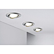 Paulmann LED-Einbauleuchten-Set (5 W, Eisen gebürstet, Durchmesser: 9 cm, 3 Stk., GU10)