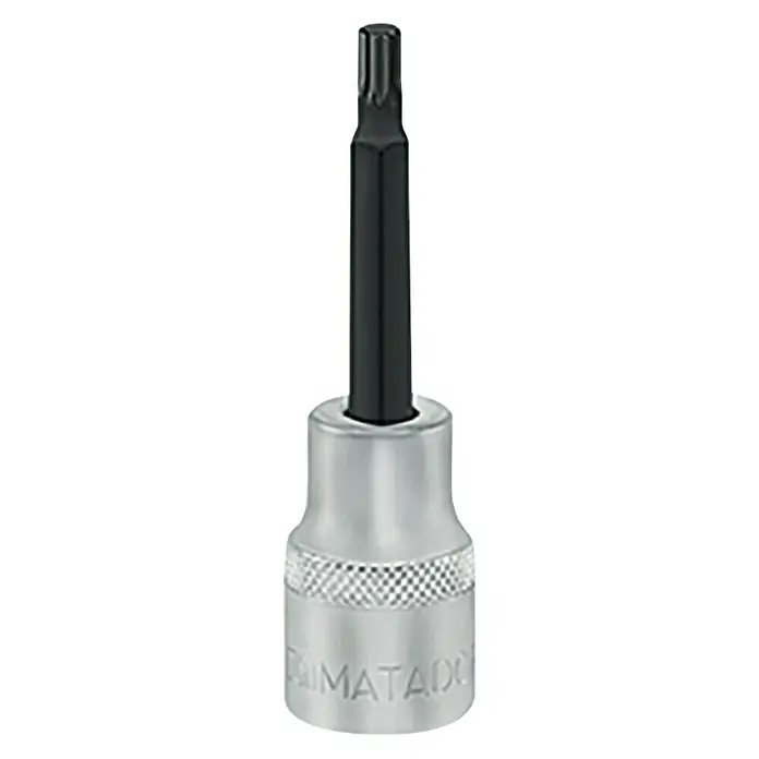 Matador Bit-Adapter - ½″ Innenvierkant - M5 Innenvielzahn - MATADOR-Torx-Bit-Einsatz mit Innensechsrund, ideal für präzise Schraubarbeiten und hohe Drehmomentübertragung.