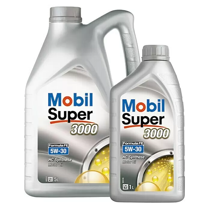Mobil Super Motoröl 3000 FE - 1 l, 5W-30 - Vorderansicht