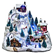 Konstsmide LED-Weihnachtsleuchte Szene Skipiste (Bunt, L x B x H: 31 x 20,5 x 27,5 cm)