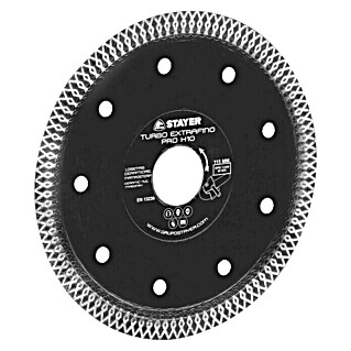Stayer Disco de corte de diamante Turbo H10 (Diámetro disco: 230 mm, Apto para: Gres porcelánico)