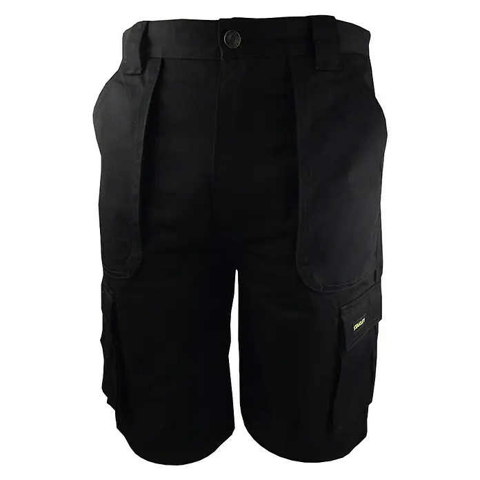 Stanley Pantalones cortos de trabajo para hombre Westport - 40, Negro - Imagen de unos pantalones cortos de trabajo negros de Stanley. Ropa cómoda y duradera para diversos entornos laborales.