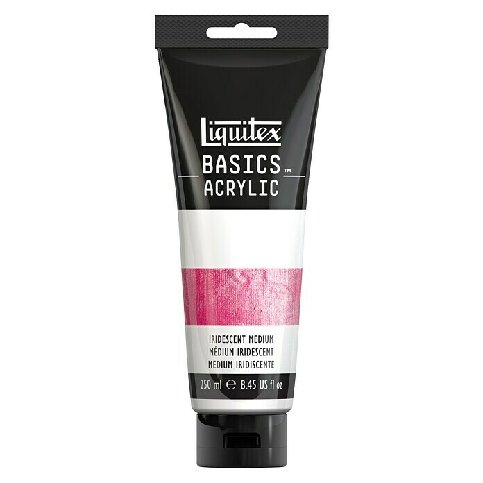 Liquitex Basics Irisierendes Medium250 ml, Transparent Front View