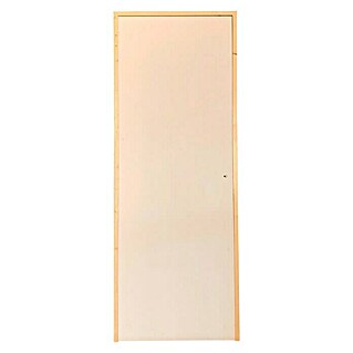 Norma Doors Puerta interior prepintada Lisa (62,5 x 203 cm, Derecha, Alveolar, Ciega)