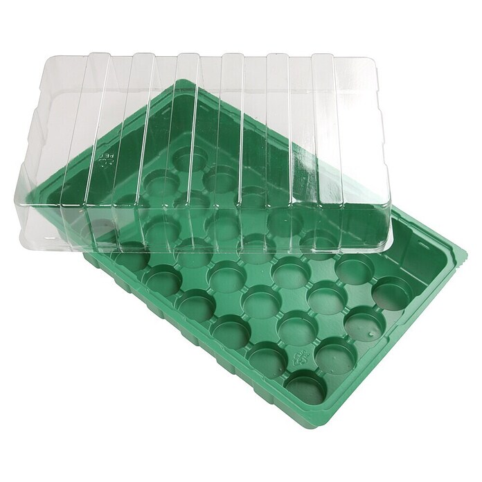 Floraworld Sobni plastenik  (D x Š x V: 35,5 x 22 x 12,5 cm, Zelene boje, S 28 udubljenja) | BAUHAUS
