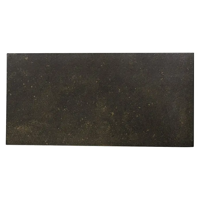 Nmc Decoflair Wandpaneel - Iron, 100 x 50 cm, Kunststoff - Nahaufnahme einer Küchenarbeitsplatte aus dunklem Granit mit subtilen Sprenkeln, ideal für eine moderne Küchengestaltung.