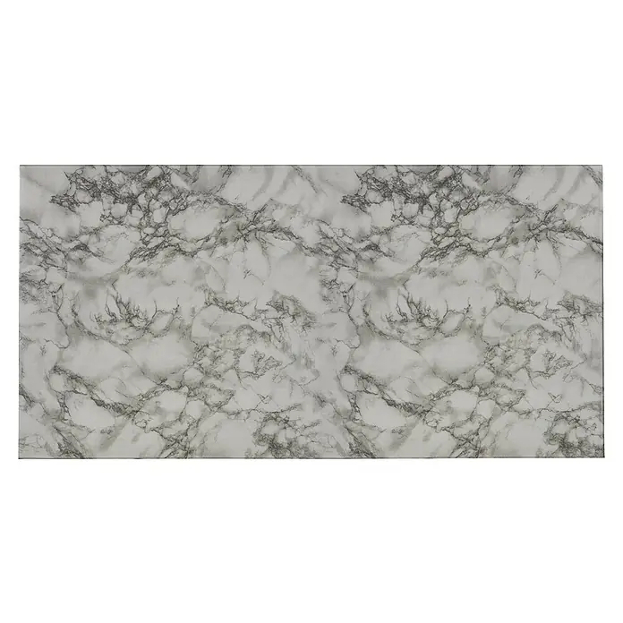 Nmc Decoflair Wandpaneel - Marble Grey, 100 x 50 cm, Kunststoff - Nahaufnahme einer Küchenarbeitsplatte aus Marmor. Die Arbeitsplatte aus Marmor hat ein elegantes und zeitloses Design mit grauen Marmorierungen.