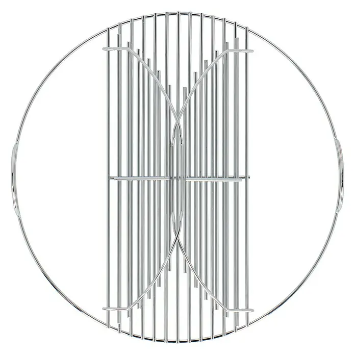 Kingstone Grillrost - Durchmesser: 44,5 cm - Runder Grillrost aus Chromstahl. Ideal zum Grillen im Freien, bietet er eine robuste und langlebige Grillfläche für alle Arten von Lebensmitteln.