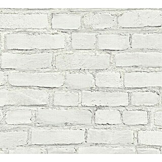 AS Creation Neue Bude 2.0 ED II Flis tapeta (Bijele boje, Izgled kamena, 10,05 x 0,53 m)