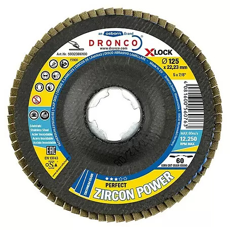 Dronco  Fächerscheibe Zircon Power 60 X-Lock