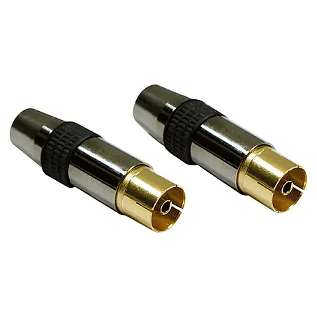 Metronic  Conector coaxial TV H/H