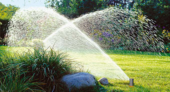 Sprinklersystem zur Gartenbewässerung