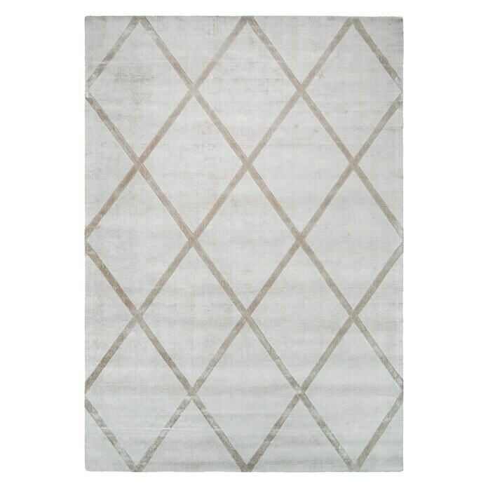 Kayoom Kurzflorteppich Luxury 210Elfenbein/Taupe, 230 x 160 cm, 100 % Viskose View From Above