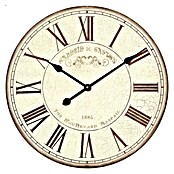 Wanduhr rund (Beige, Durchmesser: 50 cm)