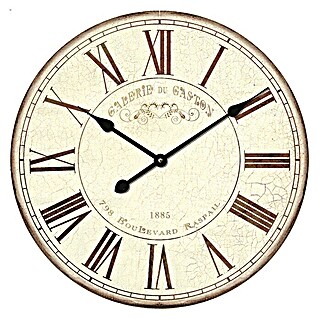 Wanduhr (Durchmesser: 50 cm, Beige)