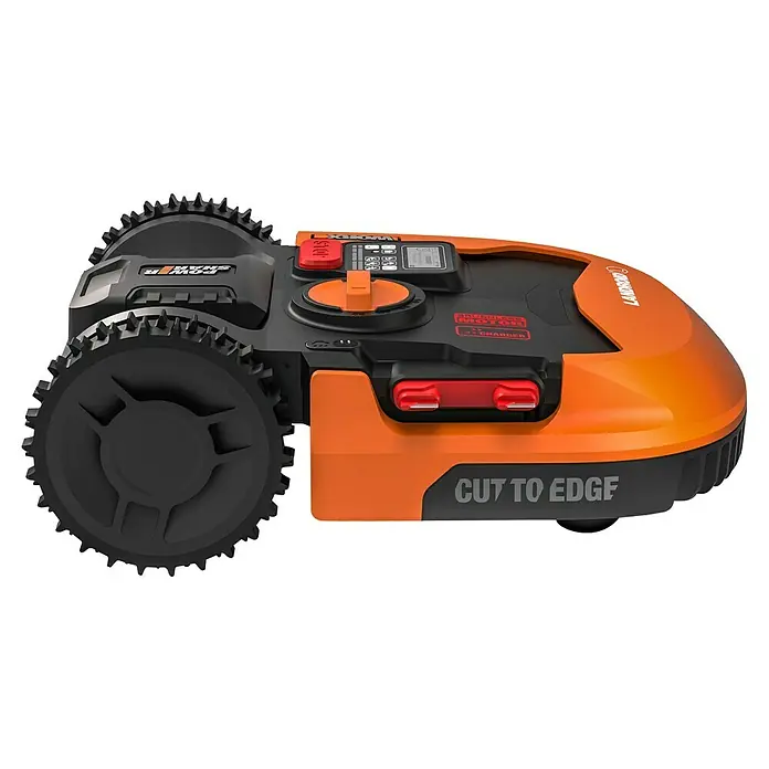 Worx PowerShare 20V Mähroboter Landroid L2000 - 2.000 m², Schnittbreite: 22 cm, Induktionsgestützte Navigation, Begrenzungskabel - Ein WORX Landroid Mähroboter, der Rasenflächen bis zu 1000 m² präzise mäht. Er verfügt über eine intelligente Navigation und App-Steuerung.