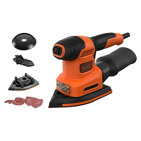 Black+Decker  Lijadora multifunción eléctrica  BEW200-QS