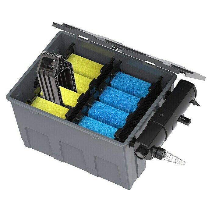 Heissner Durchlauffilter-Set FPU 24000 (Teichgröße: 24 m³, Leistung UVC-Klärer: 24 W)