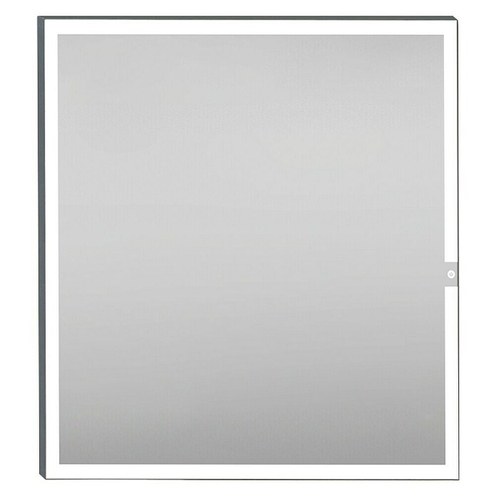 Camargue Espejo con luz LED Eyra Black (Dimensiones (An x Al): 80 x 80 cm)
