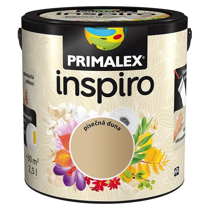 Primalex Stenska barva Inspiro  (Peščena, 2,5 l) | Živobarvne disperzijske barve | Stenske barve | Barve | Barve in tapete | Izdelki | BAUHAUS