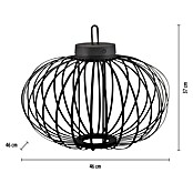 Just Light LED-Akku-Pendelleuchte Akuba (1,5 W, Warmweiß, Durchmesser: 46 cm) | BAUHAUS