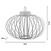 Just Light LED-Akku-Pendelleuchte Akuba (1,5 W, Warmweiß, Durchmesser: 46 cm) | BAUHAUS