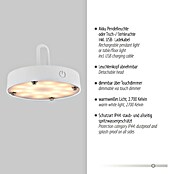 Just Light LED-Akku-Pendelleuchte Akuba (1,5 W, Warmweiß, Durchmesser: 25 cm) | BAUHAUS