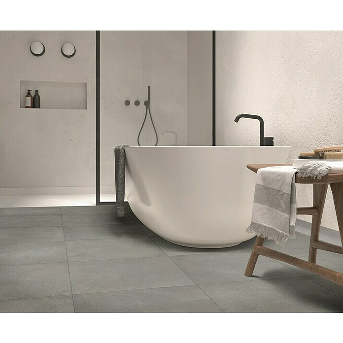 Beauflor PVC-Bodenbelag Meterware Jupiter (Tile 22, Breite: 400 cm, Grau) | BAUHAUS