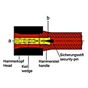 Peddinghaus Schlosserhammer (Gewicht Kopf: 1.000 g, Material Stiel: Kunststoff) | BAUHAUS