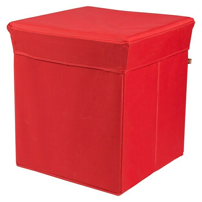 Phönix Sitz- & Aufbewahrungsbox (L x B x H: 41 x 41 x 44 cm, Polyester, Rot)