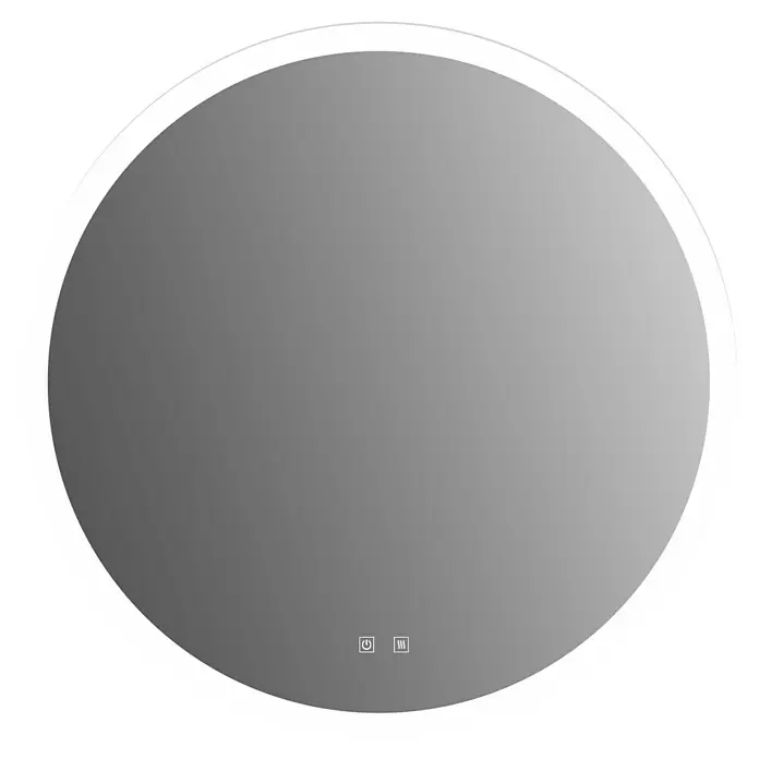 Conjunto de mueble de baño Emma -  - Espejo de baño redondo iluminado para un diseño elegante y moderno. Iluminación óptima y diseño elegante para el baño.