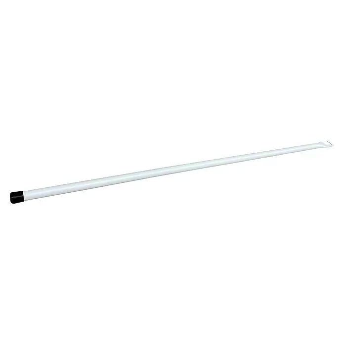 Wippro Griffstange - 250 cm, Passend für: Wippro Bodentreppen - Weißer Bedienungsstab mit schwarzer Endkappe und Haken.