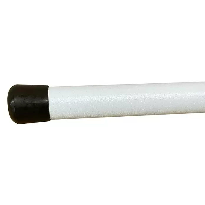 Wippro Griffstange - 250 cm, Passend für: Wippro Bodentreppen - Weißes Metallrohr mit schwarzer Gummikappe.