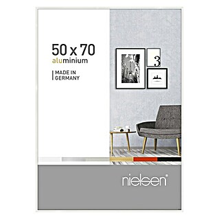 Nielsen Bilderrahmen Pixel (50 x 70 cm, Weiß, 50 x 70 cm, Glas)