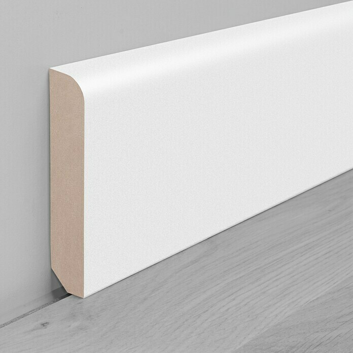 Zócalo - Rodapié Blanco de PVC hidrófugo, 8cm de alto y 220cm largo :  : Bricolaje y herramientas