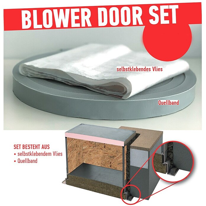 Wippro Isotec Bodentreppenzubehör Blower-Door (Geeignet für: Bodentreppen)