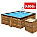 Gre Holz-Pool Carra - Set mit Technikraum 