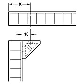 Häfele Eckverbinder (L x B x H: 20 x 44 x 20 mm, Weiß)