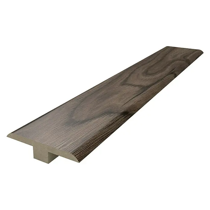 Perfil de juntas de dilatación Roble Sofya - 2,44 m x 48 mm x 10 mm, Pegado - Perfil laminado en forma de T con aspecto de madera para una transición limpia entre dos revestimientos de suelo, ideal para salones y oficinas.