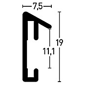 Nielsen Bilderrahmen Pixel (Schwarz, 50 x 70 cm, Aluminium)