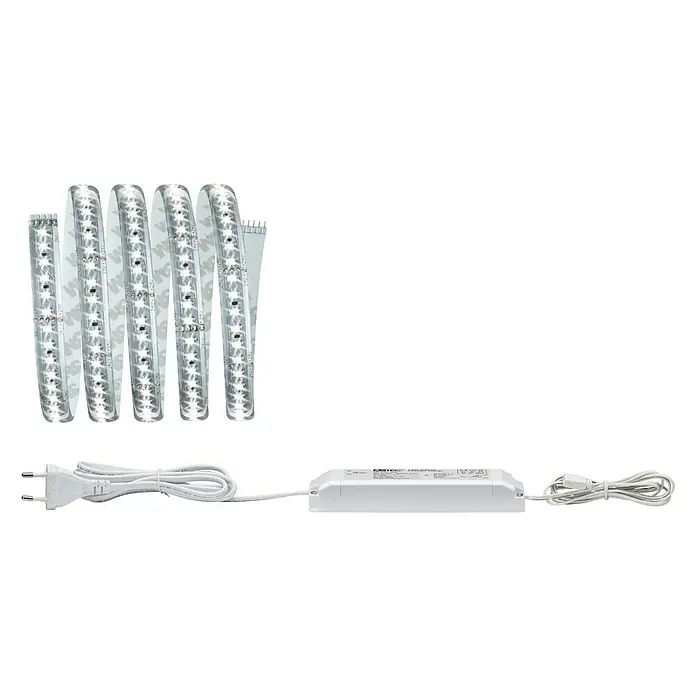 Paulmann MaxLED 1.000 LED-Band Basisset beschichtet - 150 cm, Tageslichtweiß, 17 W, 1.650 lm - LED-Streifen-Set mit Netzteil und Stecker. Ideal für indirekte Beleuchtung und dekorative Zwecke, bietet es eine flexible Lichtlösung.