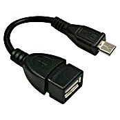 Metronic Cable adaptador USB (Clavija USB A, clavija USB Micro B, 13 cm)