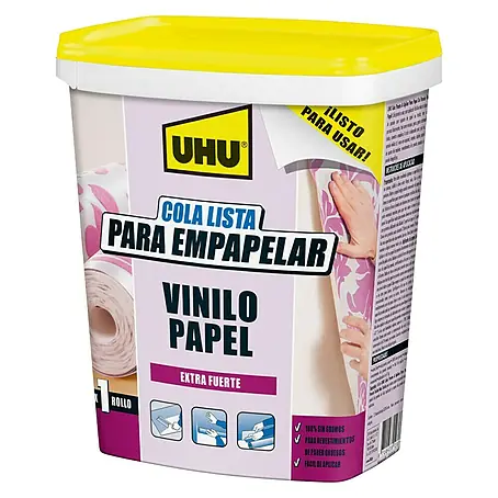 UHU  Cola de empapelado Vinilo y papel