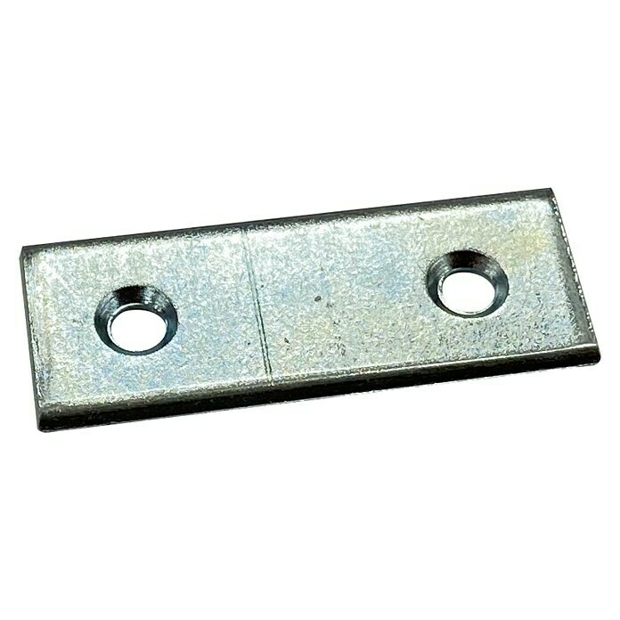 Chapa de unión (L x An: 40 x 15 mm, Acero, Galvanizado, 4 agujeros)