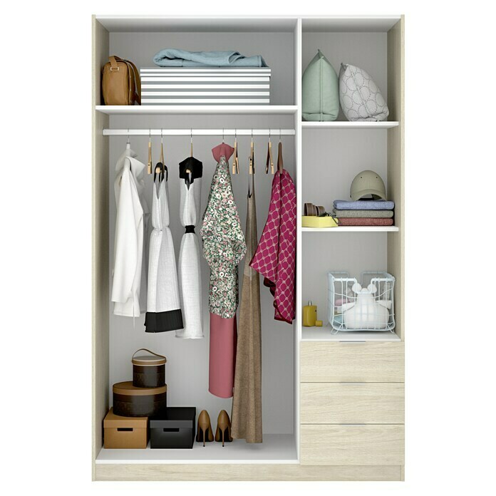  Clóset ropero organizador de tela no tejida de almacenaje con  estantes gris Youud portátil ropa : Hogar y Cocina