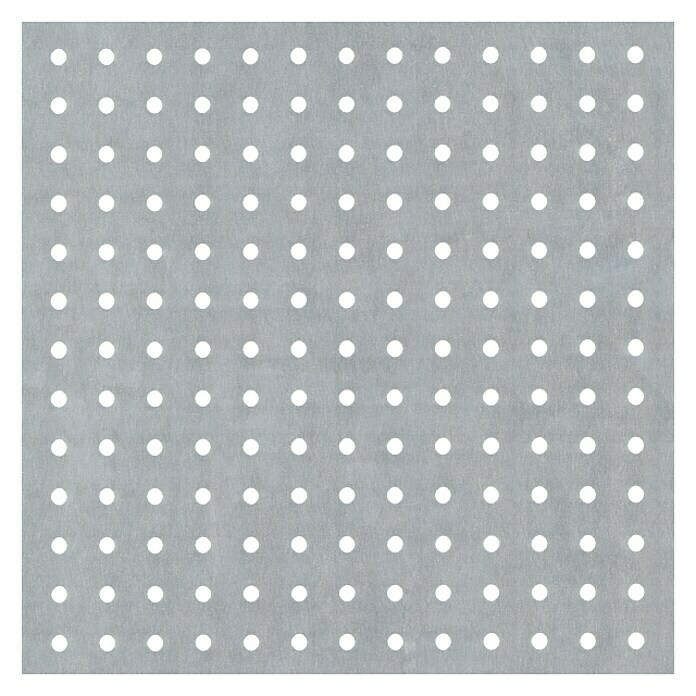 Chapa perforada de círculos (L x An: 1.000 x 120 mm, Espesor: 1,5 mm, Aluminio)