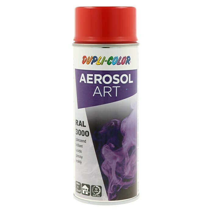 Dupli-Color Aerosol Art Sprühlack RAL 3000 (Glänzend, 400 ml, Feuerrot)
